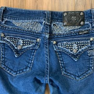 Miss Me embellished angel wing jeans, 30